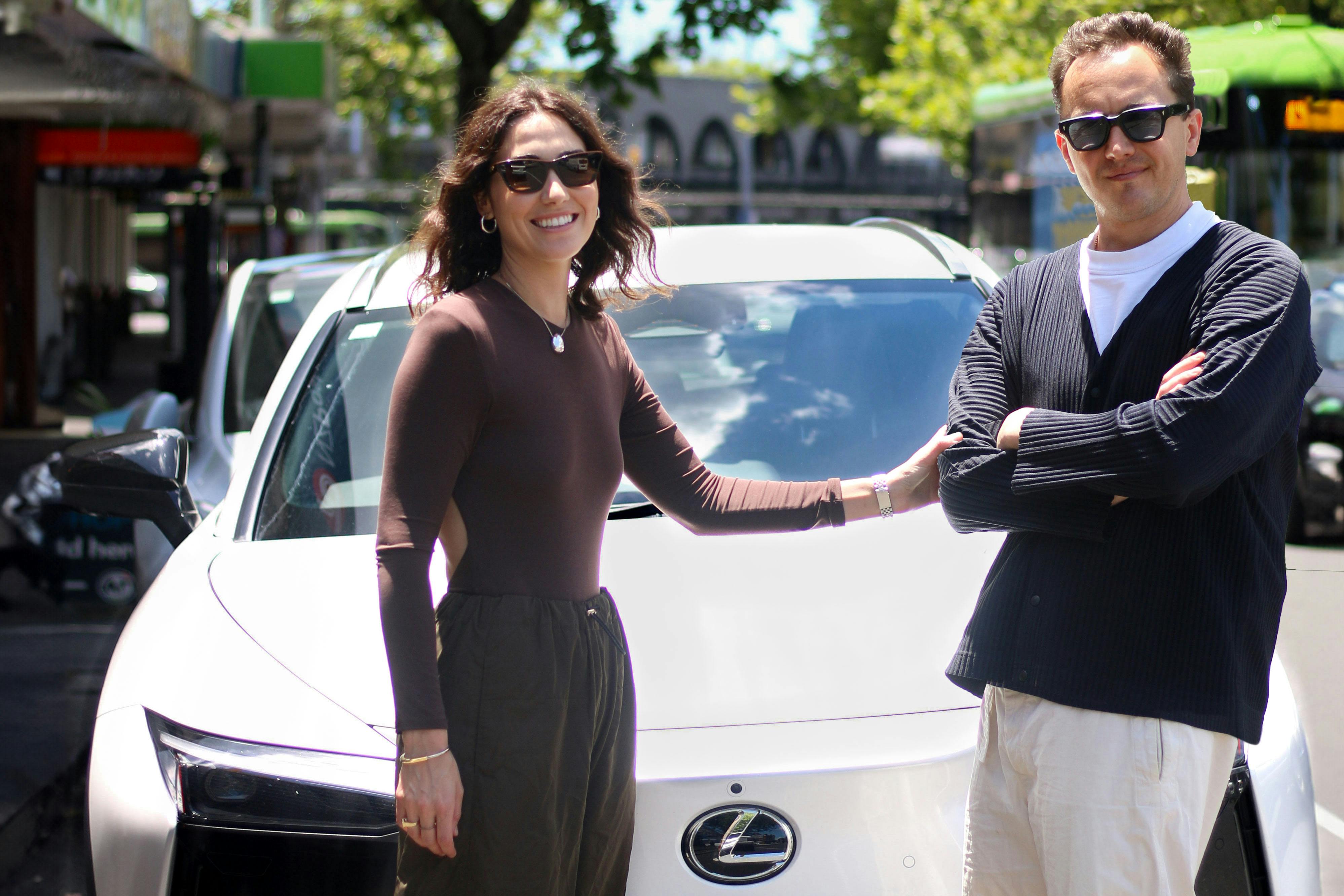 Paris And Henry Mitchell-Temple With The Lexus RZ 450e